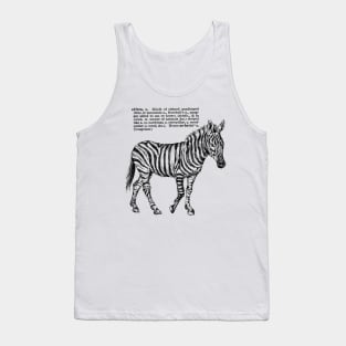 Zebra Print Tank Top